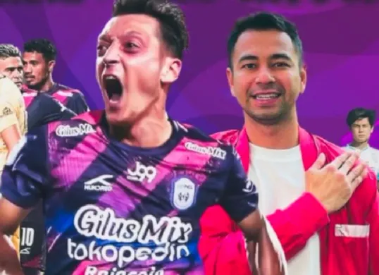 RANS Nusantara FC sempat gegerkan Liga 1 saat dirumorkan hendak datangkan Mesut Ozil. (Sumber: X/@vois_channel)
