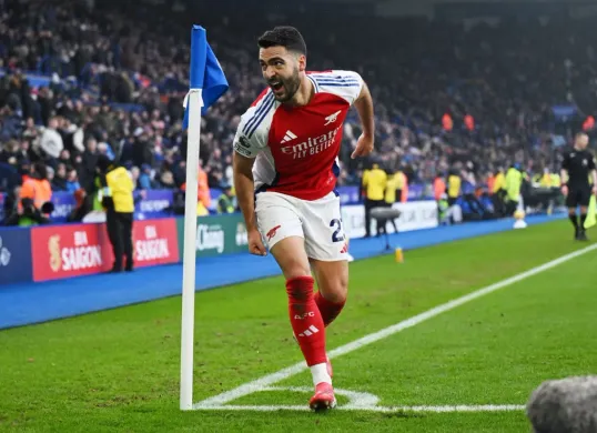 Mikel Merino berhasil menjawab keraguan dan menjadi pahlawan kemenangan bagi Arsenal kontra Leicester. (Sumber: X/ Arsenalnewschan)