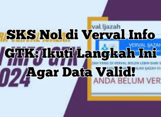 Proses verval Info GTK: Pastikan data ijazah sesuai untuk menghindari kendala SKS nol. (Sumber: Poskota/Yusuf Sidiq)