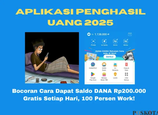 Scroll layar HP sambil rebahan? Bisa banget dapet saldo DANA gratis tiap hari! (Sumber: Poskota/Yusuf Sidiq)