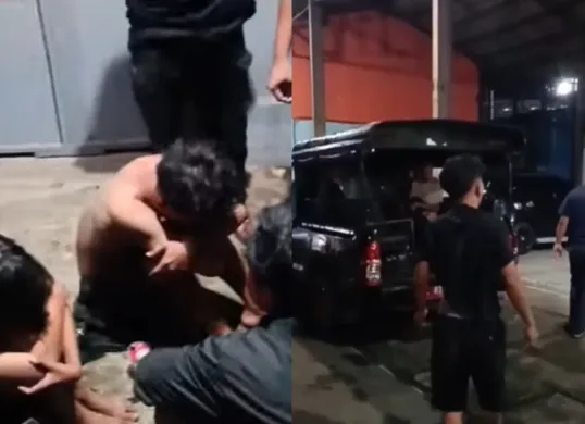 Potret saat gangster pemalak berhasil diamankan oleh atpol PP dan Damkar Kabupaten Semarang. (Sumber: Tangkapan Layar Instagram/@satpolppdamkarkabsemarang)