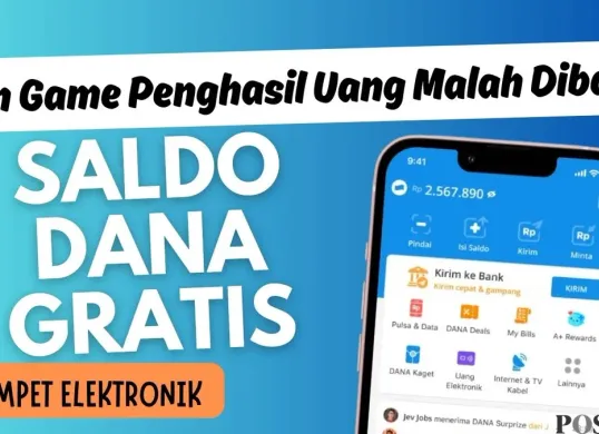 Mau saldo DANA gratis Rp300.000? Main game aplikasi penghasil uang ini dan nikmati cuan otomatis masuk ke dompet elektronik. (Sumber: Poskota/Neni Nuraeni/DANA)