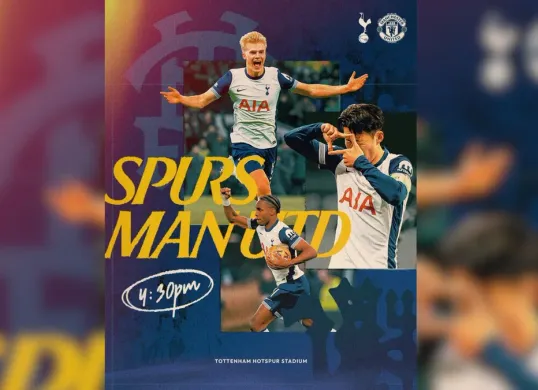 Klik link live streaming Spurs Vs Manchester United di pekan 25 Liga Inggris 2024/2025 hari ini, kick-off pukul 23.30 WIB (Sumber: Instagram @spurs)