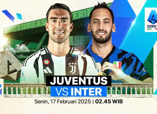 Link live streaming Juventus vs Inter Milan. (Sumber: Vidio)