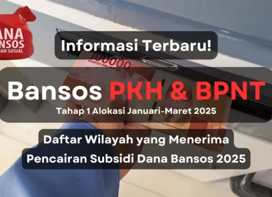 Daftar wilayah yang menerima pencairan saldo dana bansos PKH dan BPNT tahap 1 2025 beserta update informasi penyalurannya. (Sumber: Poskota/Aldi Harlanda Irawan)