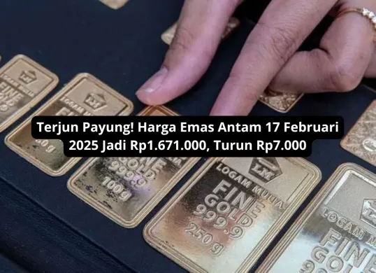 Penurunan harga emas Antam per 17 Februari 2025 membuka peluang investasi menarik bagi para investor. (Sumber: Poskota/Yusuf Sidiq)