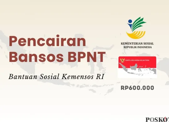 Informasi pencairan bansos BPNT 2025 sebesar Rp600.000. (Sumber: Poskota/Della Amelia)