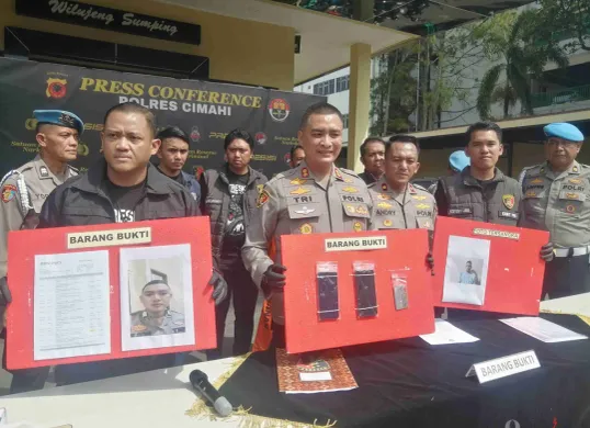 Polres Cimahi melaksanakan gelar perkara di Mako Polres Cimahi, Jalan Amir Machmud, Senin 17 Januari 2025. (Sumber: Poskota/Gatot Poedji Utomo)