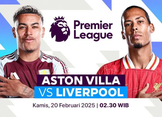 Link live streaming Aston Villa vs Liverpool. (Sumber: Vidio)