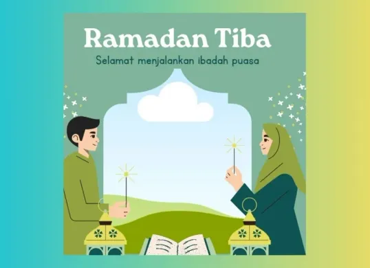 Desain twibbon Ramadan 2025 yang unik dan personal, siap digunakan untuk merayakan bulan penuh berkah. (Sumber: Canva)