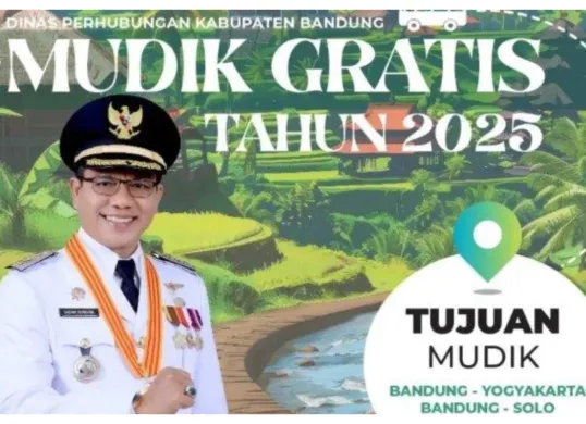 Pemkab Bandung melalui Dinas Perhubungan Kabupaten Bandung kembali mengadakan mudik gratis 2025 (Sumber: Instagram @dishubbandungkab)