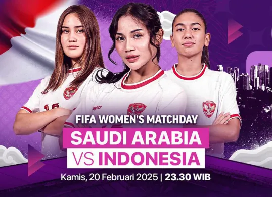 Link live streaming streaming Timnas Putri Indonesia vs Arab Saudi. (Sumber: Vidio)