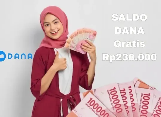 Cara mendapatkan saldo DANA Gratis Rp238.000 di tanggal tua langsung masuk dompet elektronik. (Sumber: Poskota/Syania Nurul Lita Baikuni)