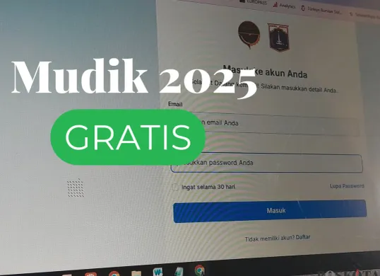 Ini link pendaftaran untuk bisa mengikuti program mudik gratis. (Sumber: Poskota/Huriyyatul Wardah)