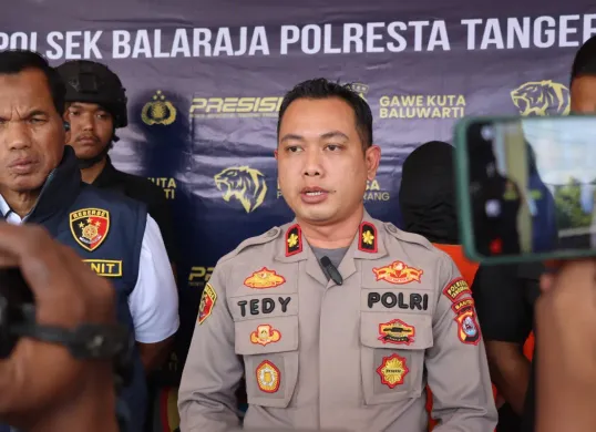 Kapolsek Balaraja, Kompol Tedy. (Sumber: Dok. Humas Polresta Tangerang)