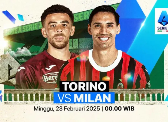 Link live streaming Torino vs AC Milan. (Sumber: Vidio)