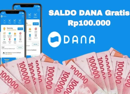 Klaim setiap hari saldo DANA Gratis Rp100.000 masuk dompet elektronik, cek caranya di sini. (Sumber: Poskota/Syania Nurul Lita Baikuni)