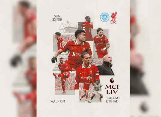 Klik link live streaming Man City vs Liverpool di pekan ke-26 Liga Inggris 2024/2025 (Sumber: Instagram @liverpool)