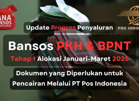 Update proses penyaluran dana bansos PKH dan BPNT tahap 1 2025 melalui PT Pos Indonesia. (Sumber: Poskota/Aldi Harlanda Irawan)