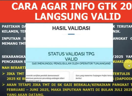 Pastikan data Dapodik sudah akurat untuk validasi Info GTK 2025. (Sumber: YouTube/@Zahraabaid Collection)