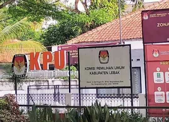 Kantor KPU Kabupaten Lebak. (Sumber: Poskota/Samsul Fatoni)