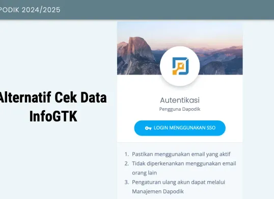 Ilustrasi cara alternatif akses Info GTK dan cek data guru agar tetap dapat tunjangan. (Sumber: Poskota/Dzikri)