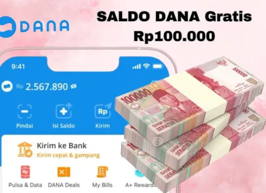 Tips mudah hasilkan saldo DANA Gratis Rp100.000. (Sumber: Poskota/Syania Nurul Lita Baikuni)