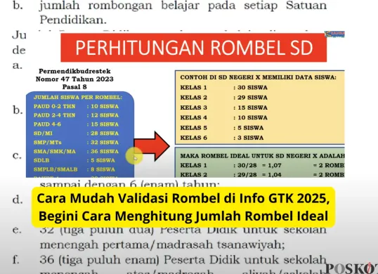 Permendikbud Ristek Nomor 47 Tahun 2023 menjadi acuan utama dalam validasi rombongan belajar di info GTK 2025. Yuk, pahami aturannya!(Sumber: Poskota/Yusuf Sidiq)