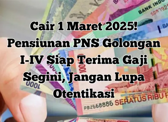 Pensiunan PNS mencairkan gaji di bank pada 1 Maret 2025. (Sumber: Istimewa)