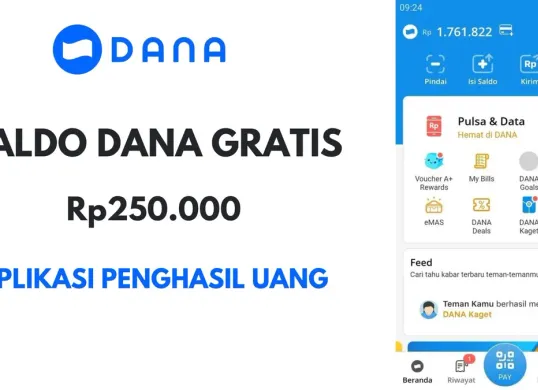 Ini rekomendasi aplikasi penghasil uang untuk cairkan saldo DANA gratis hingga Rp250.000 langsung masuk dompet elektronik (Sumber: Poskota/Herdyan Anugrah Triguna)