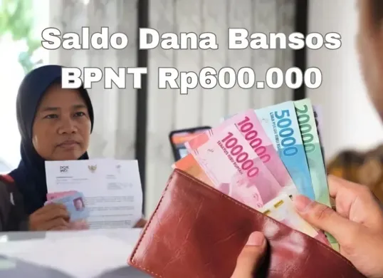 Saldo dana bansos BPNT tahap satu 2025 Rp600.000 berhasil cair melalui kantor pos kawasan Cilacap. (Sumber: Poskota/Syania Nurul Lita Baikuni)