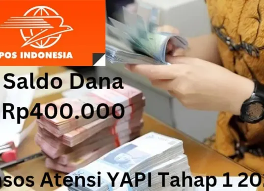 Saldo dana Rp400.000 dari bansos Atensi YAPI tahap 1 2025 telah cair melalui Kantor Pos. (Sumber: Poskota/Gabriel Omar Batistuta)