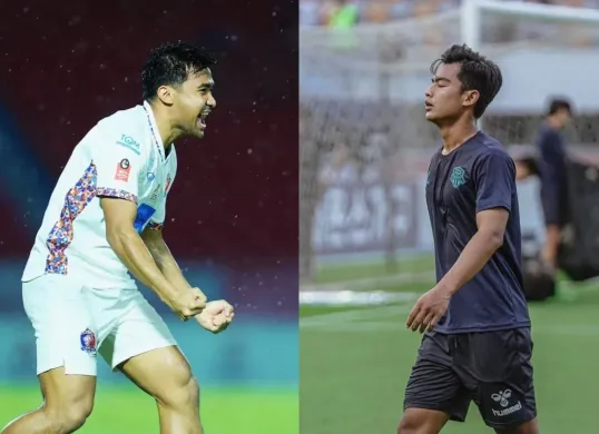 Dua pemain Timnas Indonesia, Asnawi Mangkualam dan Pratama Arhan. (Sumber: Instagram/@asnawi_bhr & @pratamaarhan8)