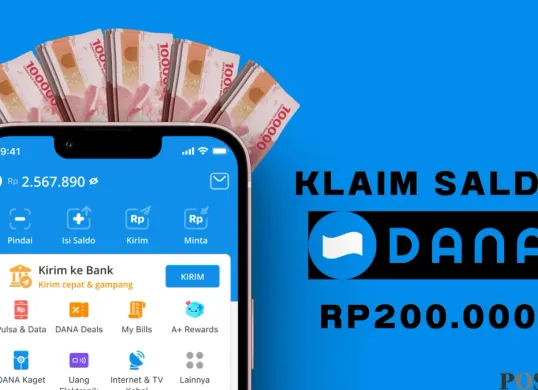 Saldo DANA gratis hingga Rp200.000 langsung cair ke dompet elektronik! (Sumber: Poskota/Shandra)