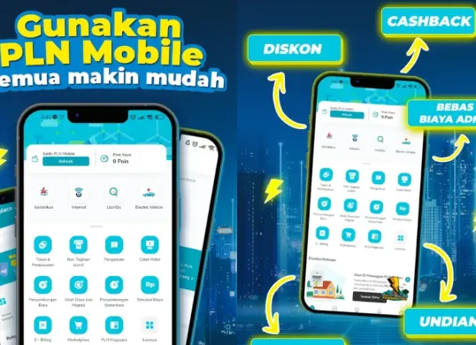 Ilustrasi membayar tagihan atau pembelian token listrik lewat aplikasi PLN Mobile. (Sumber: PLN)