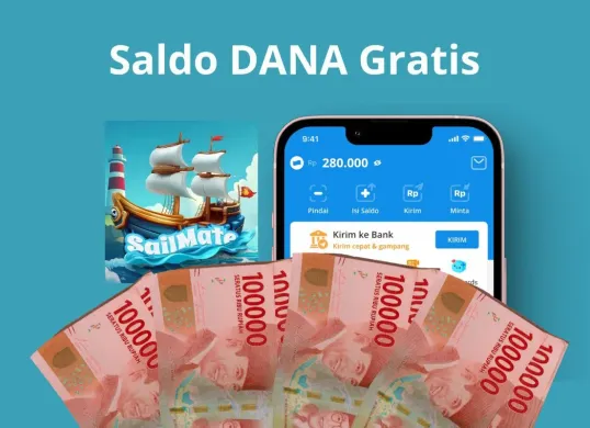 Dapat saldo gratis dari Sail Mate, dapatkan di Google Play Store. (Foto: Poskota/Audie Salsabila)