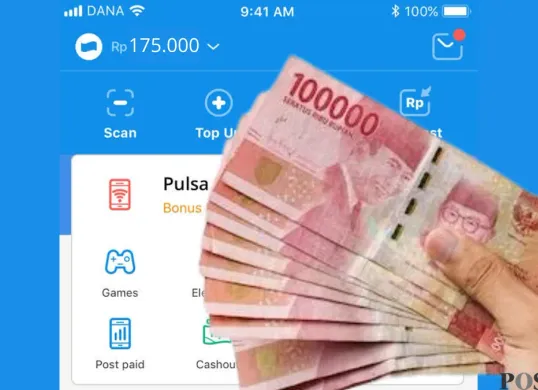 Tonton Video Selama 5 Menit dan Dapat Saldo DANA Gratis Rp100 Ribu, Begini Caranya! (Sumber: Poskota/Rivera Jesica Souisa)