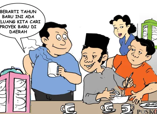 Obrolan Warteg: Cari Proyek Baru. (Poskota/ Yudhi Himawan)