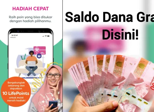 Cara Dapatkan Uang Gratis Rp50.000 dengan Mengisi Survei Penghasil Saldo Dana Gratis (Poskota/Edit Kompilasi Tangkapan Layar Aplikasi LifePoints)