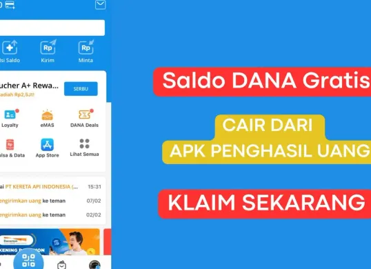 Klaim saldo DANA gratis hingga Rp100.000 dari aplikasi penghasil uang, ini caranya! (Sumber: Poskota/Herdyan Anugrah Triguna)