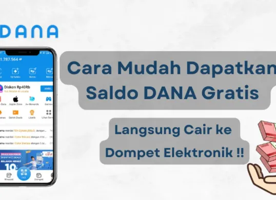 Cara mudah dapatkan saldo DANA gratis dari aplikasi penghasil uang. (Sumber: Poskota/Aldi Harlanda Irawan)