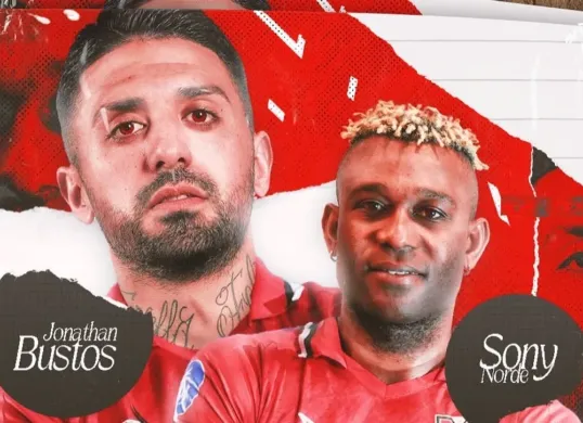 Dua rekrutan baru Malut United, Jonathan Bustos dan Sony Norde. (Foto: Instagram/@malutunitedfc)