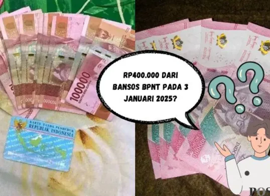 Cek fakta bansos BPNT Rp400.000 cair hari 3 Januari 2025 (Sumber: Poskota/Insan Sujadi)