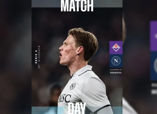 Tonton live streaming Fiorentina vs Napoli pada pekan ke-19 Serie A Italia 2024/2025 hari ini 5 Januari 2025 mulai pukul 00.00 WIB. (Sumber: Instagram @sscnapoli)