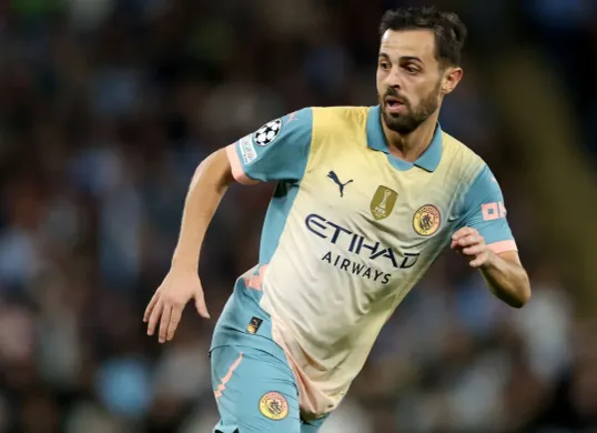 Selaras dengan sang pelatih, Bernardo Silva menganggap peluang Man City pertahankan gelar telah sirna. (Sumber: X/ Fabrizio Romano)