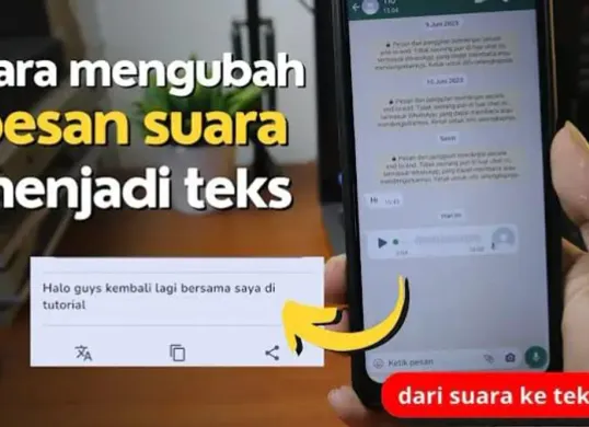 Simak cara mengubah pesan suara WhatsApp menjadi teks. (Sumber: Tangkap layar/YouTube/ADI Tutorial)