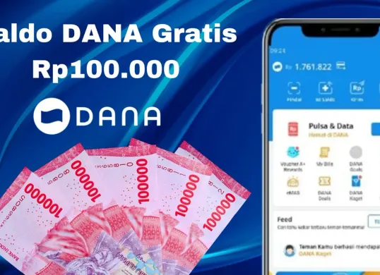 Cara klaim saldo DANA gratis Rp100.000 langsung masuk dompet elektronik. (Sumber: Poskota/Syania Nurul Lita Baikuni)