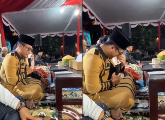 Gus Miftah kembali tampil di tempat publik setelah viral dalam kasus penjual es teh beberapa waktu lalu. (Sumber: X/@TukangBedah00)