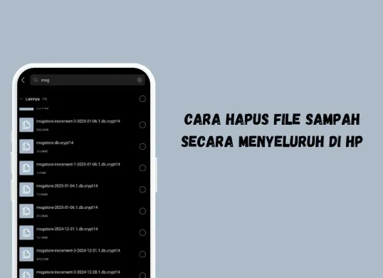 Cara hapus cache d Hp secara menyeluruh tanpa hilangan file penting. (Sumber: Poskota/Syifa Luthfiyah)