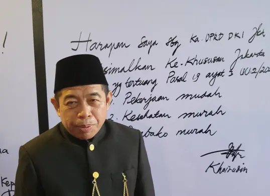 Ketua DPRD Jakarta, Khoirudin. (Sumber: Poskota/Pandi Ramedhan)